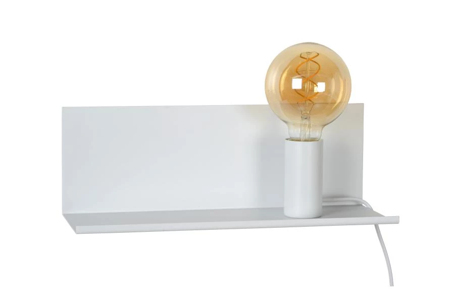 Lucide SEBO - Bedside lamp / Wall light - 1xE27 - White - turned off